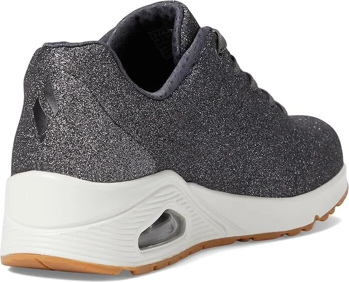 SKECHERS Uno - Glitter Bomb Women's Shoes Pewter : 7 B - Medium, Synthetic - Image 4