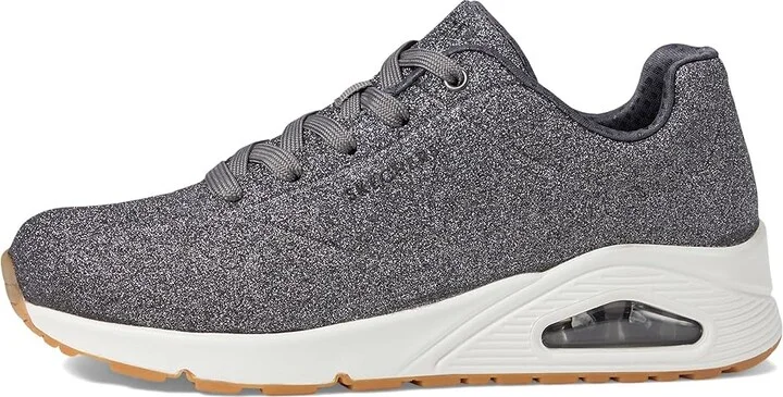 SKECHERS Uno - Glitter Bomb Women's Shoes Pewter : 7 B - Medium, Synthetic - Image 6