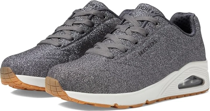 SKECHERS Uno - Glitter Bomb Women's Shoes Pewter : 7 B - Medium, Synthetic