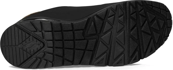 SKECHERS Uno - Jungle Nite Women's Shoes Black/Black : 8.5 B - Medium, Synthetic - Image 3