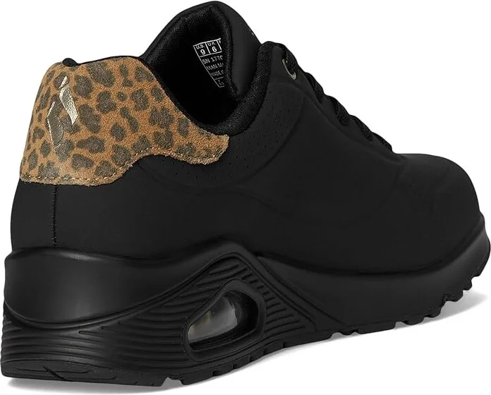SKECHERS Uno - Jungle Nite Women's Shoes Black/Black : 8.5 B - Medium, Synthetic - Image 4