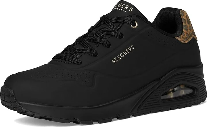 SKECHERS Uno - Jungle Nite Women's Shoes Black/Black : 8.5 B - Medium, Synthetic - Image 5