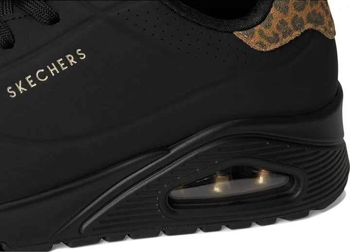 SKECHERS Uno - Jungle Nite Women's Shoes Black/Black : 8.5 B - Medium, Synthetic - Image 7