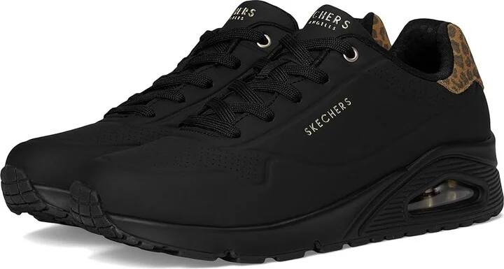 SKECHERS Uno - Jungle Nite Women's Shoes Black/Black : 8.5 B - Medium, Synthetic