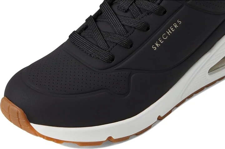 SKECHERS Uno - Jungle Nite Women's Shoes Black/Leopard : 9 B - Medium, Synthetic - Image 7