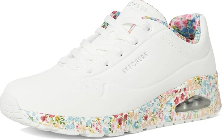 SKECHERS Uno - Majestic Garden Women's Shoes White : 5.5 B - Medium - Image 5