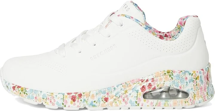 SKECHERS Uno - Majestic Garden Women's Shoes White : 5.5 B - Medium - Image 6