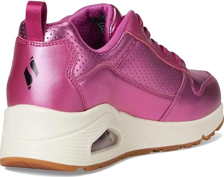 SKECHERS Uno - Metallixs Women's Shoes Magenta : 8.5 B - Medium, Leather - Image 4
