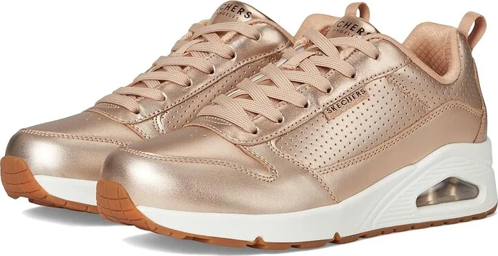 SKECHERS Uno - Metallixs Women's Shoes Rose Gold : 8 B - Medium, Leather