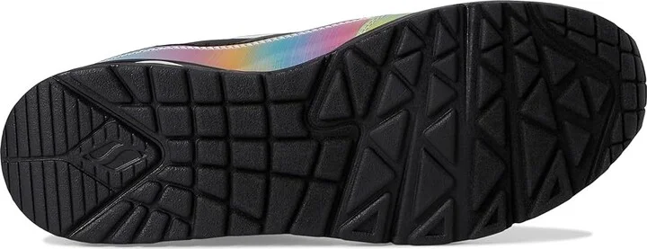 SKECHERS Uno - Opalescent Women's Shoes Black/Black : 5.5 B - Medium, Synthetic - Image 3
