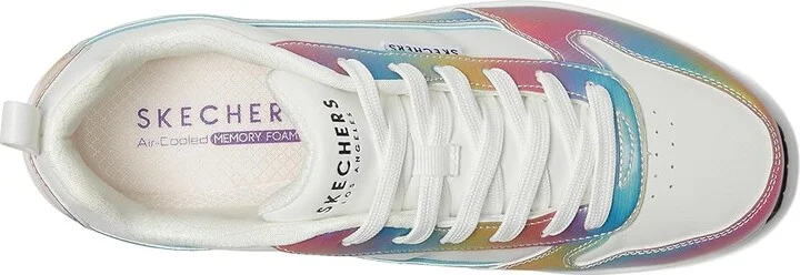 SKECHERS Uno - Opalescent Women's Shoes White : 8 B - Medium, Synthetic - Image 2