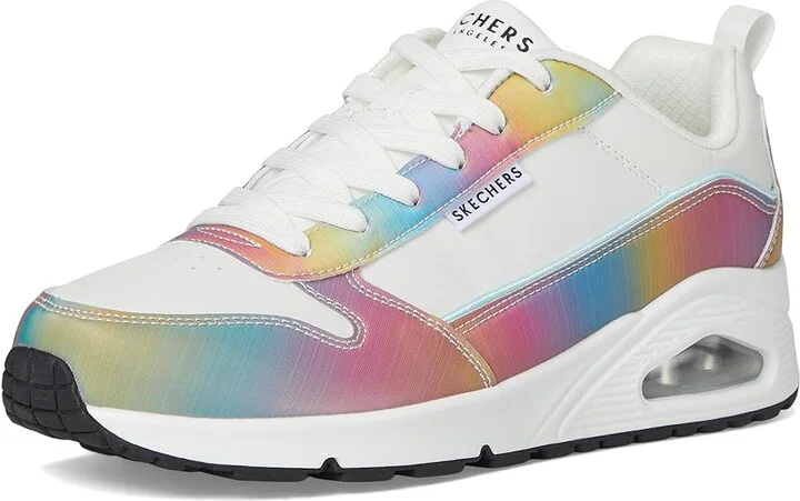 SKECHERS Uno - Opalescent Women's Shoes White : 8 B - Medium, Synthetic - Image 5