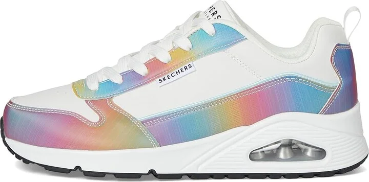 SKECHERS Uno - Opalescent Women's Shoes White : 8 B - Medium, Synthetic - Image 6