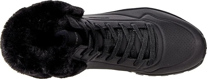 SKECHERS Uno Rugged - Fall Air Women's Shoes Black/Black : 6.5 B - Medium, Textile/Synthetic - Image 2