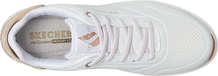 SKECHERS UNO - Shimmer Away Women's Shoes White : 10 B - Medium - Image 2