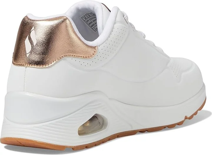 SKECHERS UNO - Shimmer Away Women's Shoes White : 10 B - Medium - Image 4