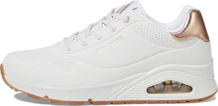 SKECHERS UNO - Shimmer Away Women's Shoes White : 10 B - Medium - Image 6