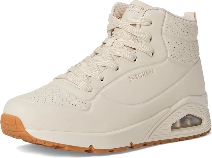 SKECHERS Uno-Stand High Women's Shoes White : 6 B - Medium, Synthetic - Image 5