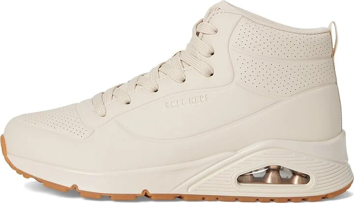 SKECHERS Uno-Stand High Women's Shoes White : 6 B - Medium, Synthetic - Image 6