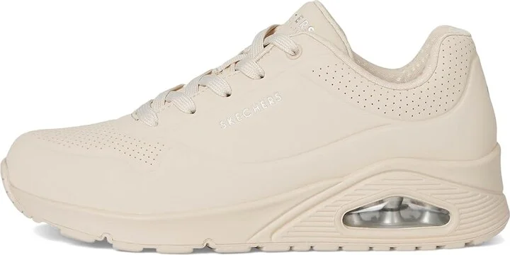 SKECHERS Uno - Stand On Air Women's Shoes White : 10 B - Medium, Leather/Synthetic - Image 6