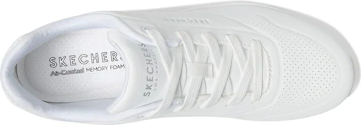SKECHERS Uno - Stand On Air Women's Shoes White : 5.5 B - Medium, Leather/Synthetic - Image 2