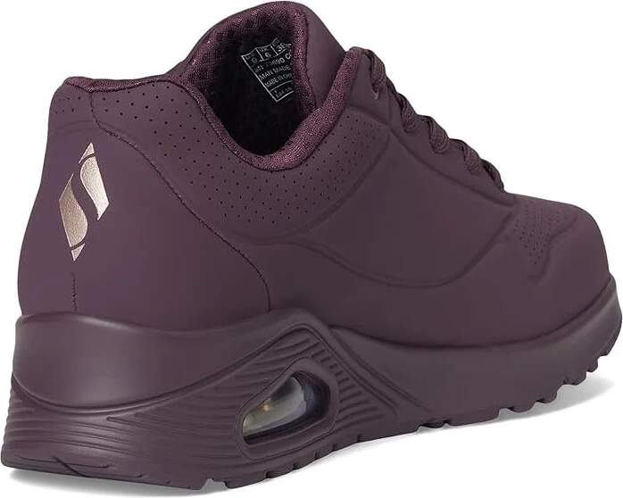 SKECHERS Uno - Stand On Air Women's Shoes Wine : 6 B - Medium, Leather/Synthetic - Image 4
