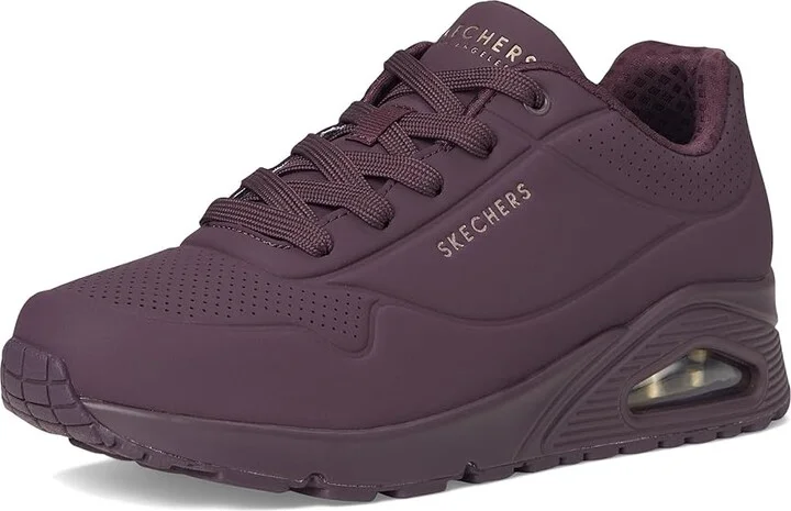 SKECHERS Uno - Stand On Air Women's Shoes Wine : 6 B - Medium, Leather/Synthetic - Image 5