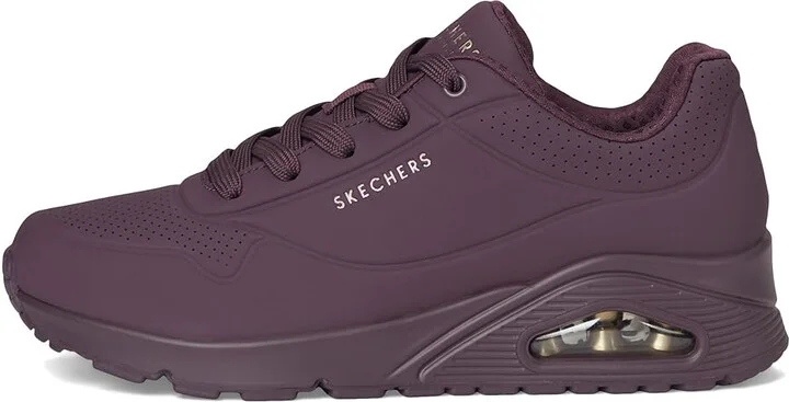 SKECHERS Uno - Stand On Air Women's Shoes Wine : 6 B - Medium, Leather/Synthetic - Image 6