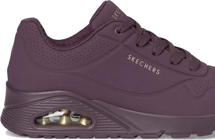 SKECHERS Uno - Stand On Air Women's Shoes Wine : 6 B - Medium, Leather/Synthetic - Image 7