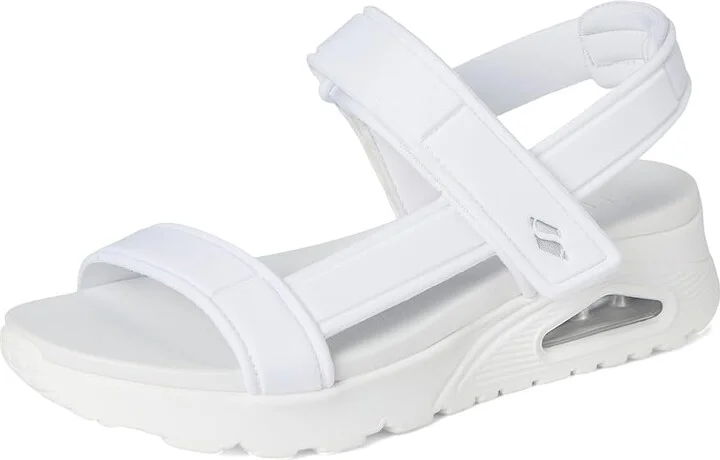 SKECHERS Uno - Summer Stand2 Women's Sandals White : 8 B - Medium, Synthetic - Image 5