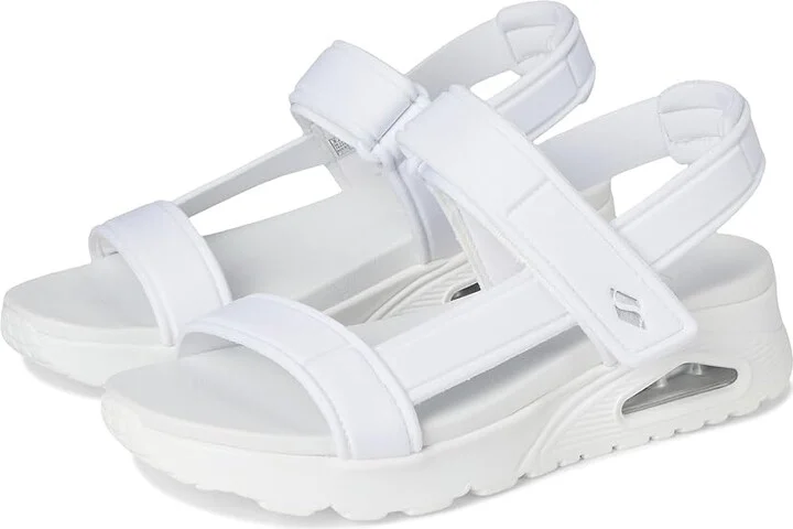 SKECHERS Uno - Summer Stand2 Women's Sandals White : 8 B - Medium, Synthetic