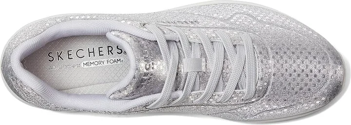 SKECHERS Uno Women's Shoes Silver : 9.5 B - Medium - Image 2