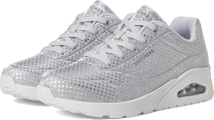 SKECHERS Uno Women's Shoes Silver : 9.5 B - Medium