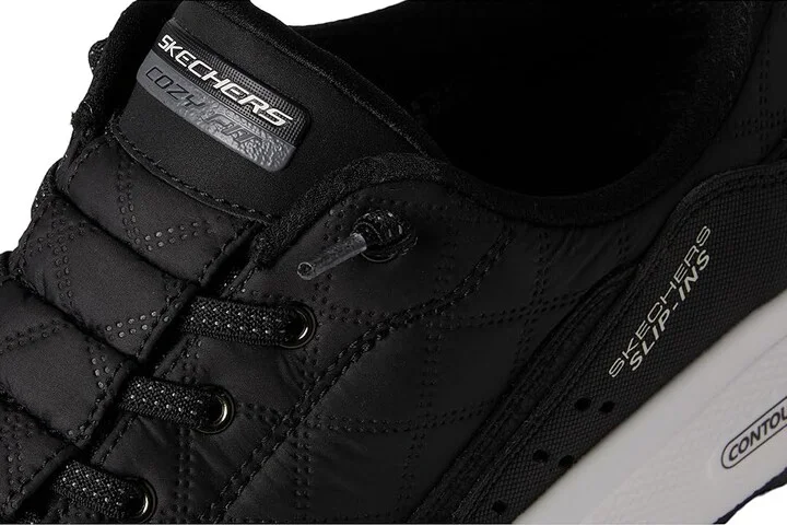 SKECHERS Urban Explore Hands Free Slip-Ins Women's Shoes Black/White : 7 B - Medium, Leather/Synthetic - Image 7
