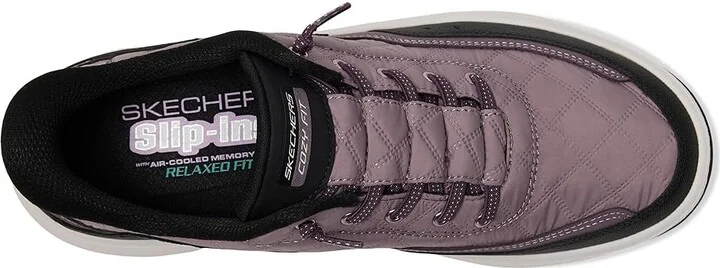 SKECHERS Urban Explore Hands Free Slip-Ins Women's Shoes Purle/Black : 6.5 B - Medium, Leather/Synthetic - Image 2