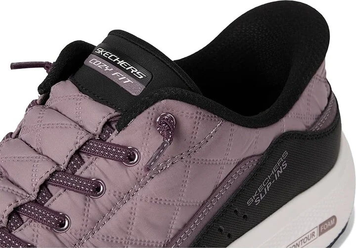 SKECHERS Urban Explore Hands Free Slip-Ins Women's Shoes Purle/Black : 6.5 B - Medium, Leather/Synthetic - Image 7