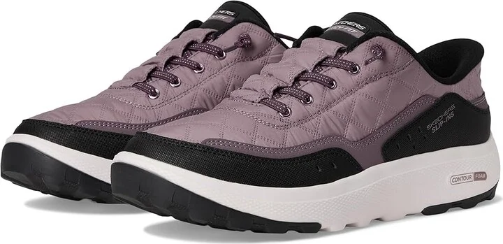 SKECHERS Urban Explore Hands Free Slip-Ins Women's Shoes Purle/Black : 6.5 B - Medium, Leather/Synthetic