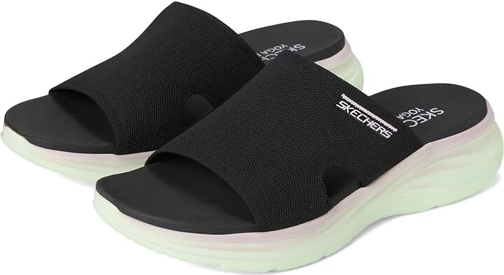 SKECHERS Vapor Foam - Coastal Sunset Women's Sandals Black/Multi : 8 B - Medium