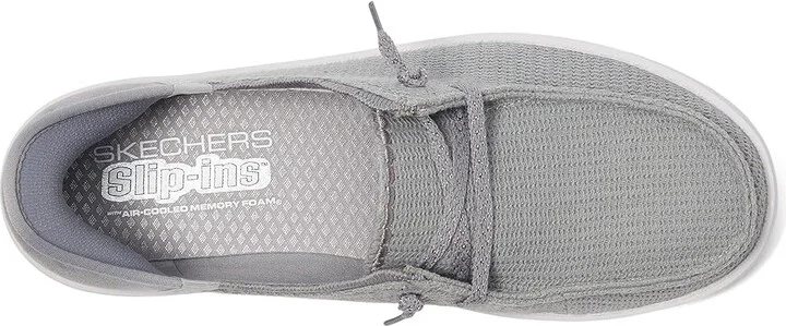 SKECHERS Venice - Coastal Groove Hands Free Slip-Ins Women's Shoes Grey : 5.5 B - Medium, Synthetic/Textile - Image 2