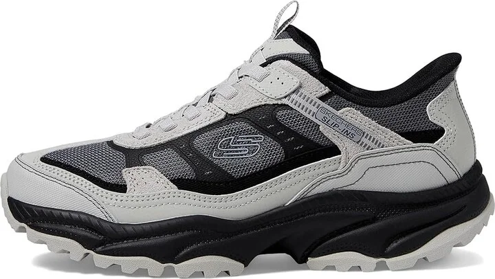 SKECHERS Vigor AT Hands Free Slip-In Sneaker Men's Shoes Gray/Black : 7 D - Medium, Suede - Image 6