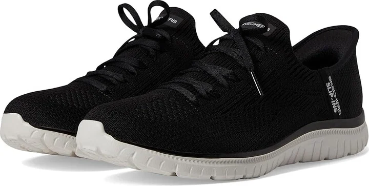 SKECHERS Virtue - Divinity Hands Free Slip-Ins Women's Shoes Black White : 5 B - Medium