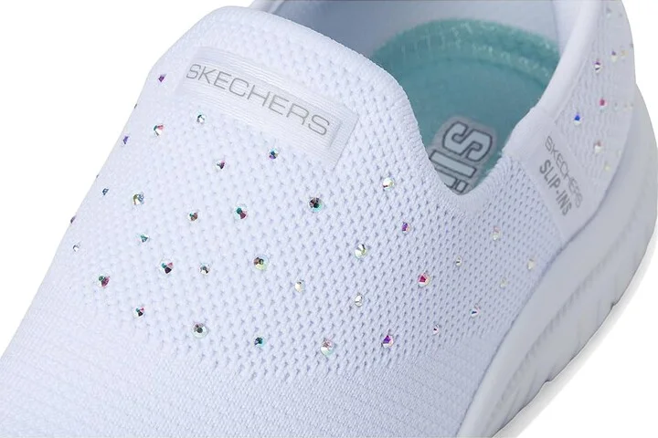 SKECHERS Virtue Starlight Hands Free Slip-Ins Women's Shoes White : 11 B - Medium - Image 7