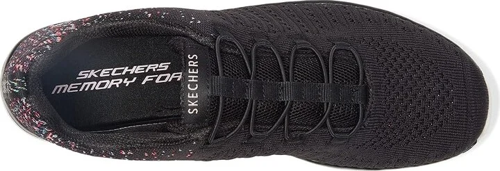 SKECHERS Virtue Women's Shoes Black Pink : 5.5 C - Wide, Textile - Image 2