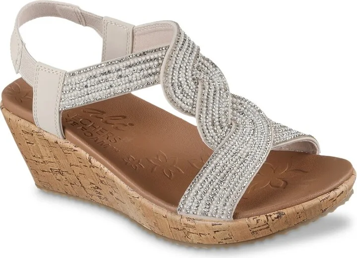 Skechers Wide Width Beverlee Wedge Sandal