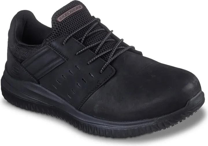 Skechers Wide Width Delson 3.0 SR Work Sneaker