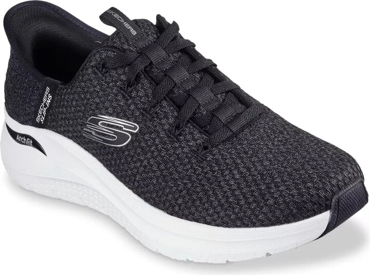 Skechers Wide Width Hands Free SlipIns Arch Fit 2.0 Look Ahead Sneaker