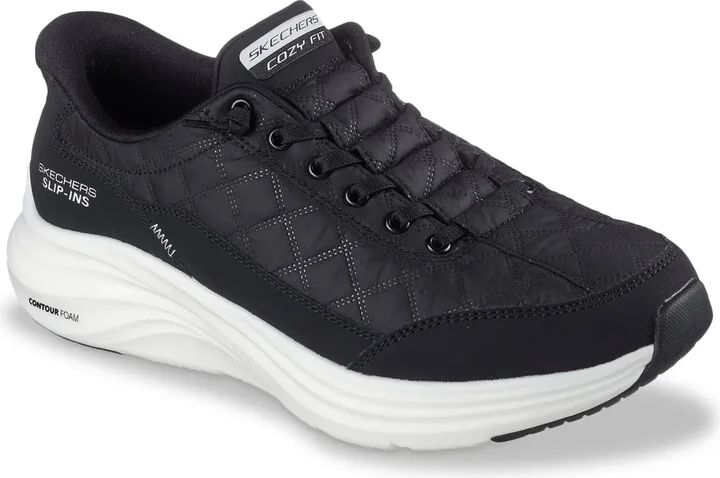 Skechers Wide Width Hands Free SlipIns Contour Foam Cozy Fit SlipOn Sneaker