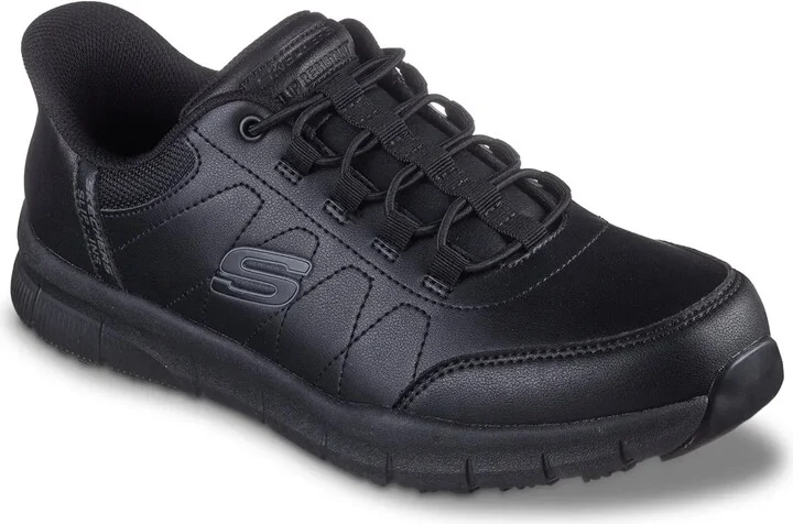 Skechers Wide Width Hands Free Slipins Nampa Knotly Work Sneaker