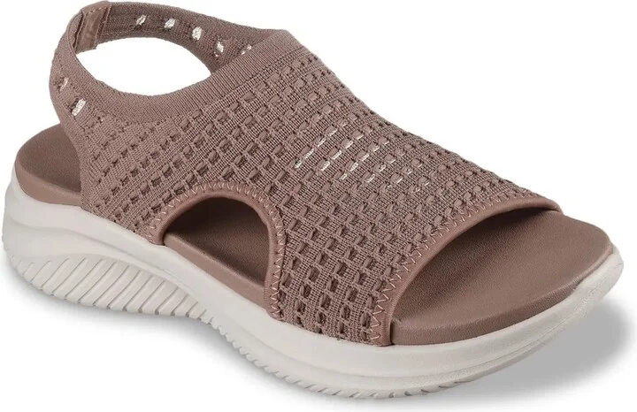 Skechers Wide Width Ultra Flex 3.0 Checkin' In Sandal