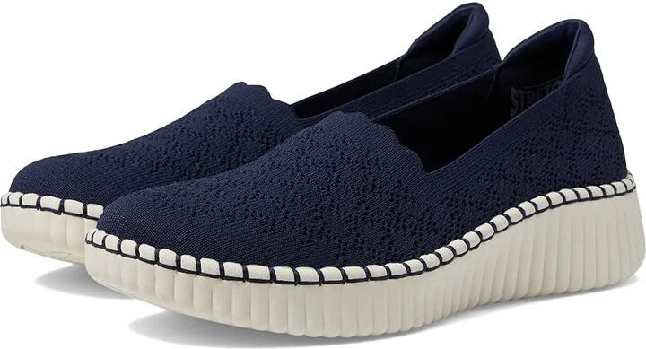 SKECHERS Wilshire - Blvd Women's Shoes Navy : 6.5 B - Medium, Rubber